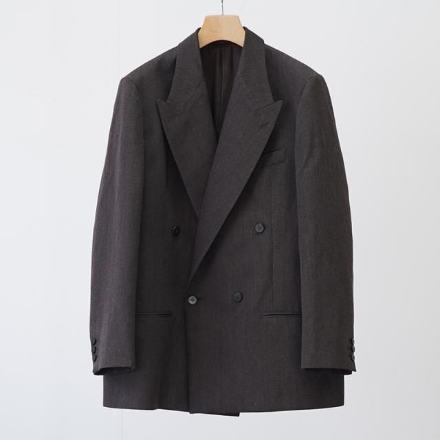 9/30()19:00䳫ϡۡ2025 A/Wۡcale WOOL RAMIE DOESKIN TAILORED JACKET dark brown