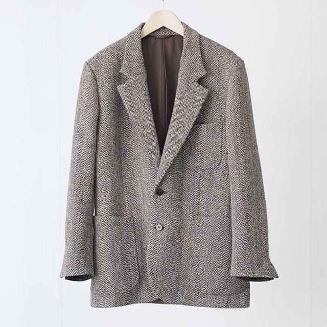 11/24()19:00䳫ϡۡ2025 A/Wۡcale WOOL HERRINBONE TAILORED JACKET brown