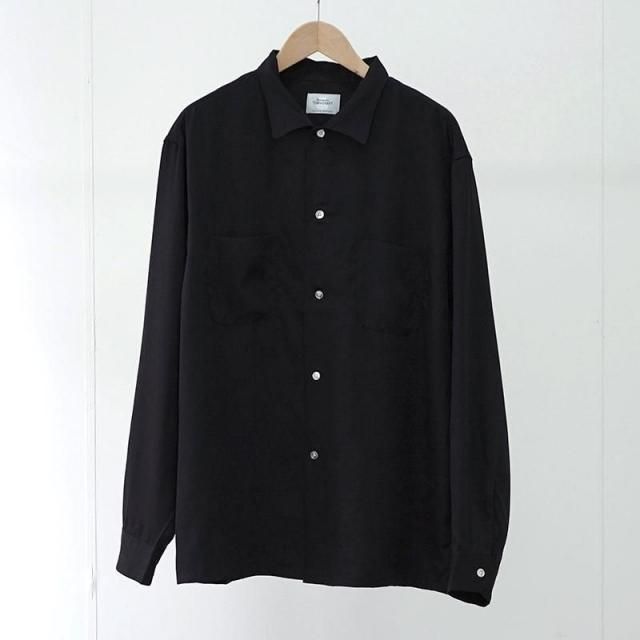 2025 A/WۡTOWNCRAFT / 󥯥եȡ60s open collar shirt black solid