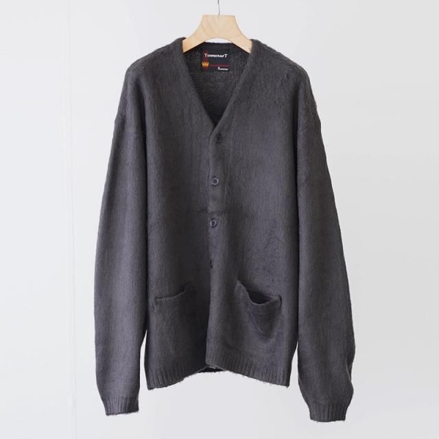 2025 A/WۡTOWNCRAFT / 󥯥եȡsolid shaggy v cardigan charcoal