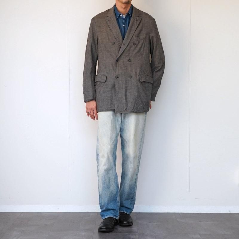 MAATEE&SONS ダブルGATHERED ジャケットシャークスキン　2 11/3(月)20:00販売開始】【2025 A/W】【MAATEE&SONS マーティーアンド