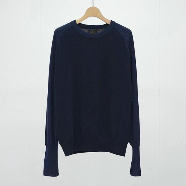 10/18()12:00䳫ϡۡ2025 A/WۡMAATEE&SONS ޡƥɥ󥺡COMBI P/O CREW NECK SWEATER NAVY