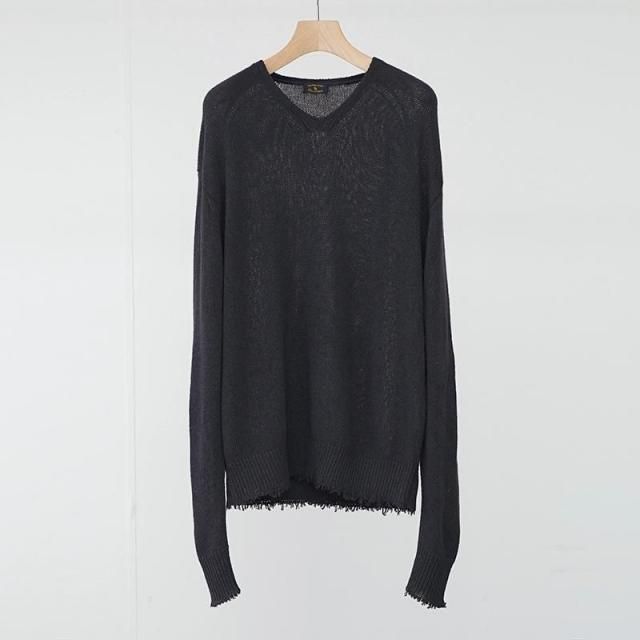 11/9()12:00䳫ϡۡ2025 A/WۡMAATEE&SONS ޡƥɥ󥺡CA/G/S LOOSE V SWEATER CHACOAL
