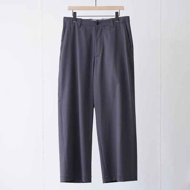 2025 A/WۡUNIVERSAL PRODUCTSCOTTON WOOL WIDE TROUSERS GRAY