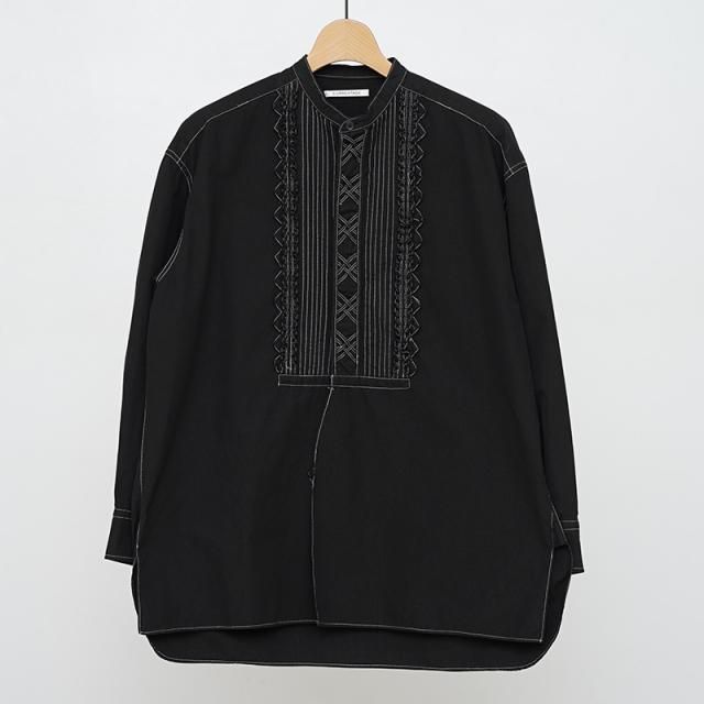 4/27()19:00䳫ϡۡ2025 S/SۡCURRENTAGE ơMEXICAN EMBROIDERY BAND COLLAR BLACK