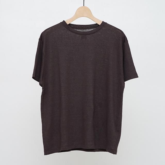 5/11()19:00䳫ϡۡ2025 S/SۡBATONERХȥʡ󥺡NORMANDY LINEN T-SHIRT DARK BROWN