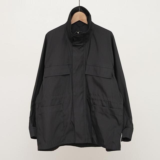 8/24()19:00䳫ϡۡ2025 A/WۡYLEVE 졼HIGH COUNT DOUBLE TWILL POLYESTER BZ BLACK