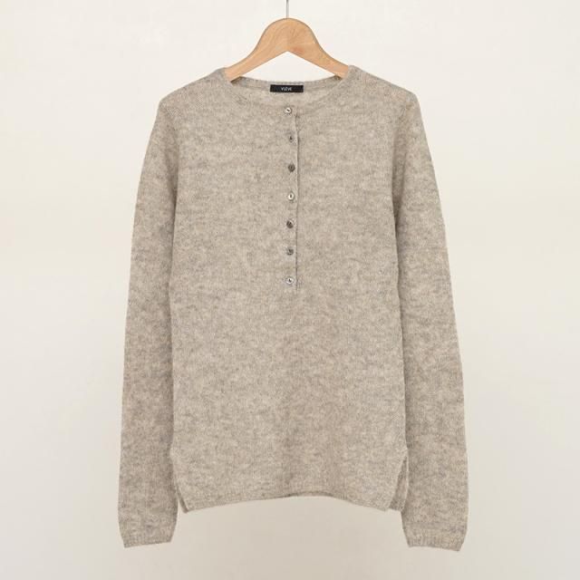 8/24()19:00䳫ϡۡ2025 A/WۡYLEVE 졼FAIRY ALPACA KN HENLY NECK FOG