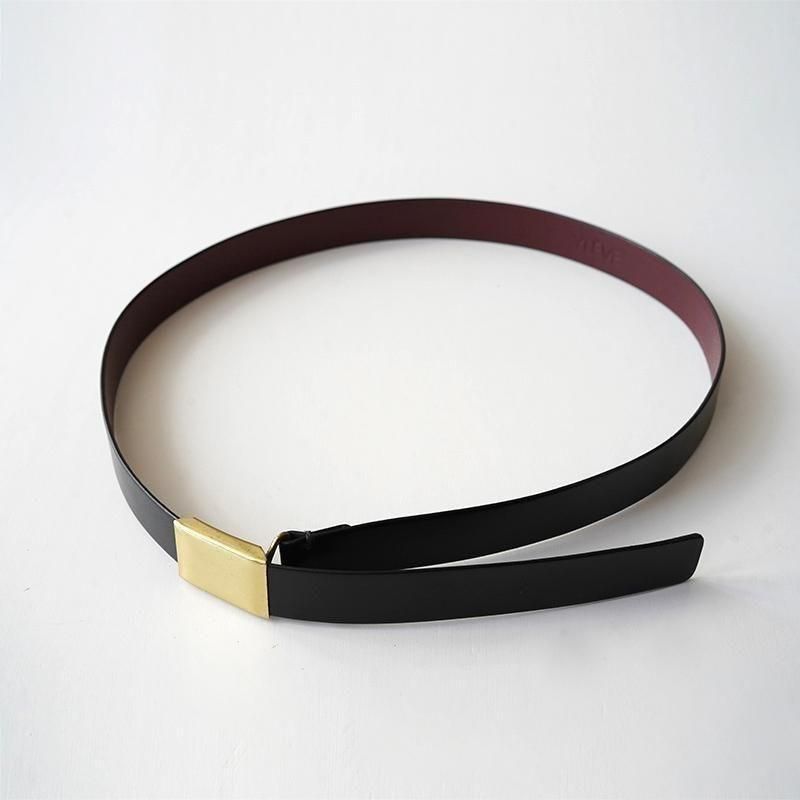 【新品】YLÈVE レザーベルト YLEVE ベルト YLEVE/イレーヴ レザーバックルベルト レディース