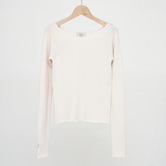 10/18()19:00䳫ϡۡ2025 A/WۡNikki ESSENTIAL PIECESwool wide rib milky white