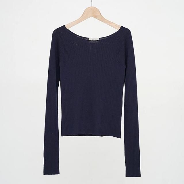 10/18()19:00䳫ϡۡ2025 A/WۡNikki ESSENTIAL PIECESwool wide rib navy
