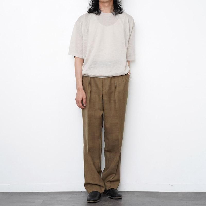 トップス BATONER CHOMA CREW NECK S/S Batoner Choma Crew Neck S/S Brown