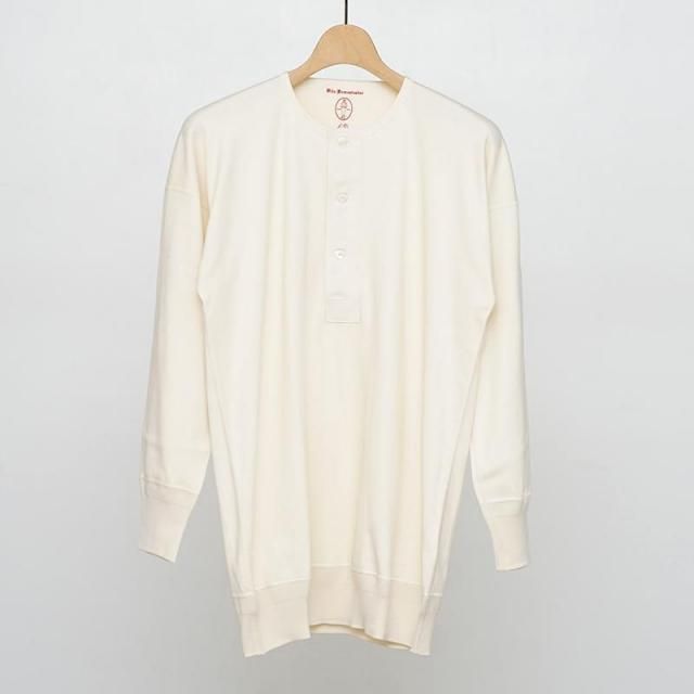 9/14()19:00䳫ϡۡ2025 A/WۡOlde Homesteader / ɥۡॹƥåHENLEY NECK LONG SLEEVE IVORY