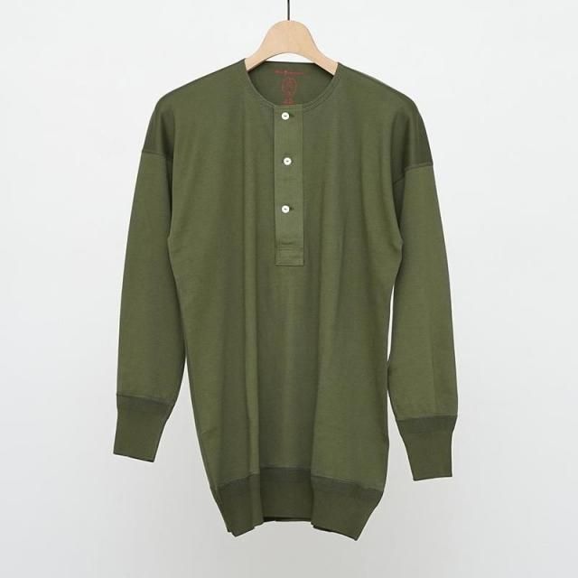 9/14()19:00䳫ϡۡ2025 A/WۡOlde Homesteader / ɥۡॹƥåHENLEY NECK LONG SLEEVE BRITISH GREEN