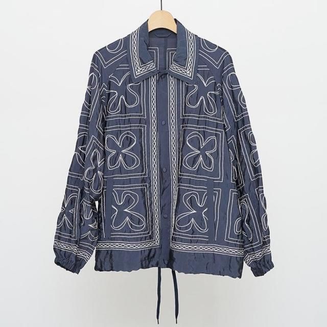10/11()19:00䳫ϡۡ2025 A/WۡCURRENTAGE ơEMBROIDERY SHIRTS NAVY
