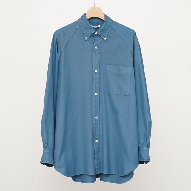 9/3()19:00䳫ϡۡ2025 A/WۡCURRENTAGE ơOXFORD BUTTON DOWN SHIRTS BLUE