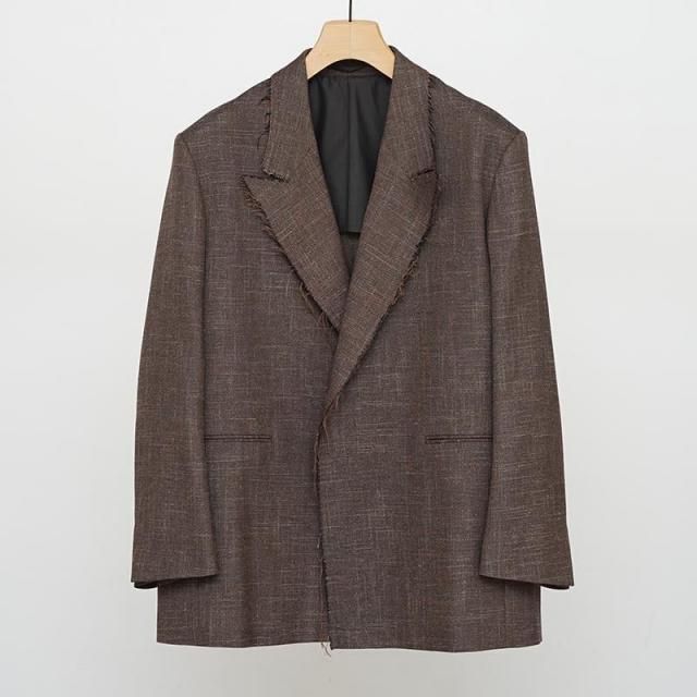 10/11()19:00䳫ϡۡ2025 A/WۡCURRENTAGE ơTWEED JACKET BROWN