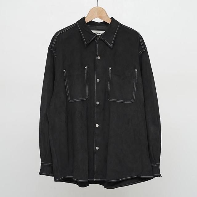 9/19()19:00䳫ϡۡ2025 A/WۡTHE SHINZONE /  󥾡SUEDE SHIRT BLACK