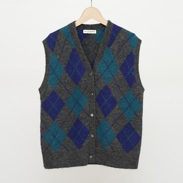 10/24()19:00䳫ϡۡ2025 A/WۡTHE SHINZONE /  󥾡ARGYLE KNIT VEST C.GRAY