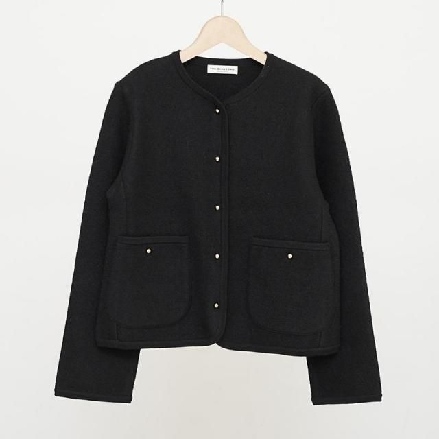 10/24()19:00䳫ϡۡ2025 A/WۡTHE SHINZONE /  󥾡WOOL KNIT JACKET BLACK