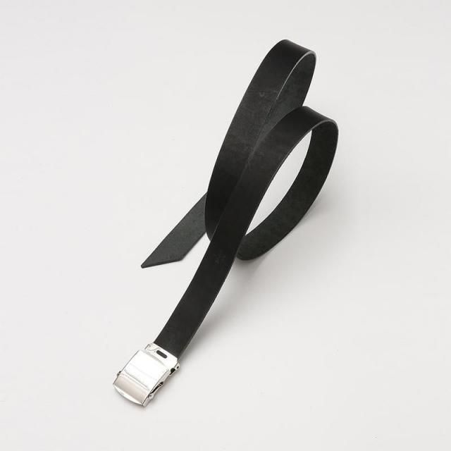 20/80 ȥƥƥTOCHIGI LEATHER ROLLER BUCKLE BELT BK/SV