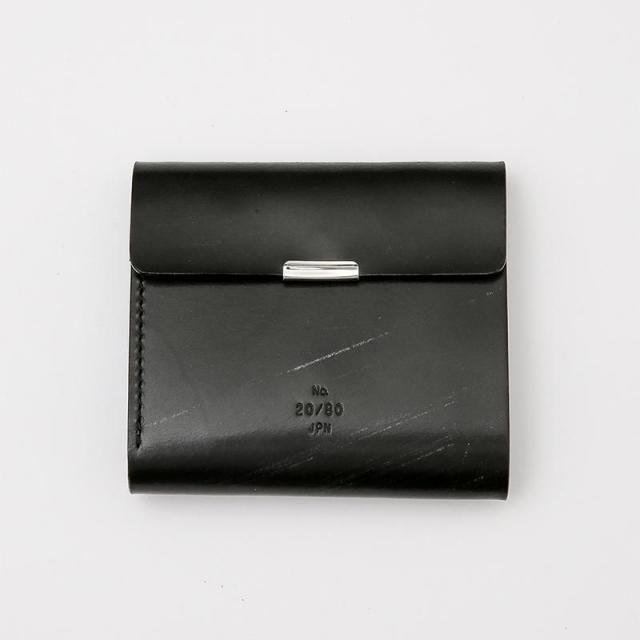 20/80 ȥƥƥBRIDLE LEATHER FOLDED WALLET WITH FLAP BK