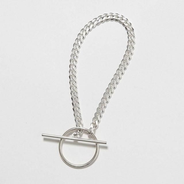 20/80 ȥƥƥSTERLING SILVER BIG T BAR KIHEI CHAIN BRACELET 4.5mm WIDTH SV