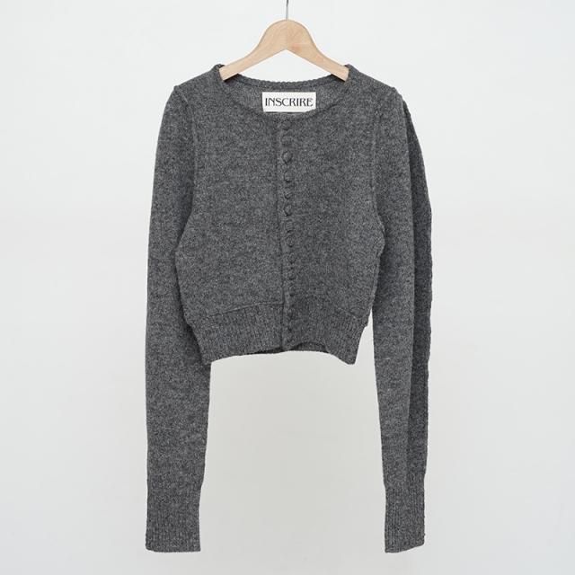 10/11()19:00䳫ϡۡ2025 A/WۡINSCRIRE 󥹥ꥢShoulder Cardigan CHARCOAL
