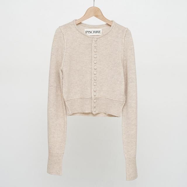 10/11()19:00䳫ϡۡ2025 A/WۡINSCRIRE 󥹥ꥢShoulder Cardigan OATMEAL