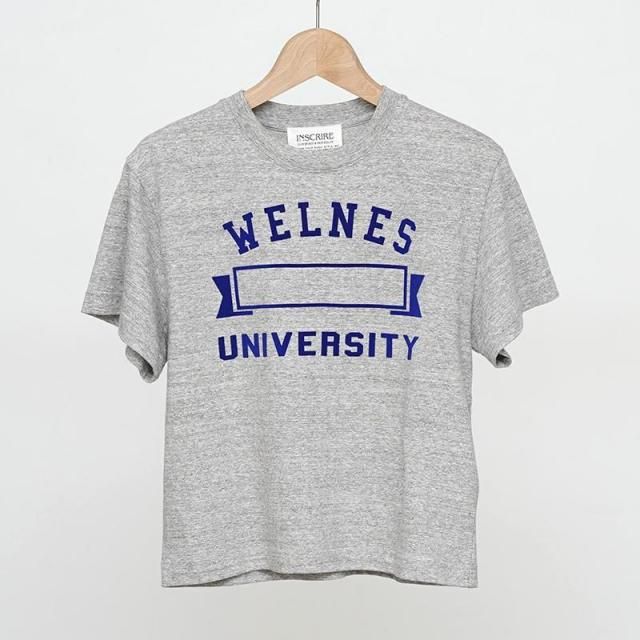2025 A/WۡINSCRIRE 󥹥ꥢWellness University Tight Fit Tee GREY