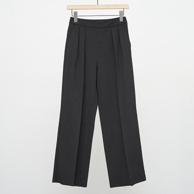 9/27()19:00䳫ϡۡ2025 A/WۡPHEENY / եˡAmunzen 2 tuck wide pants BLACK