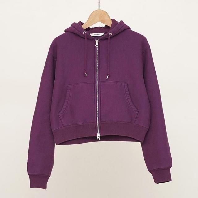 8/23()19:00䳫ϡۡ2025 A/WۡPHEENY / եˡAthletic fleece zip up hoodie PURPLE