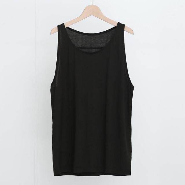25SS MAATEE&SONS SILK 天竺TANK TOP black2 25SS MAATEE&SONS SILK 天竺TANK TOP black2 25SS MAATEE&SONS