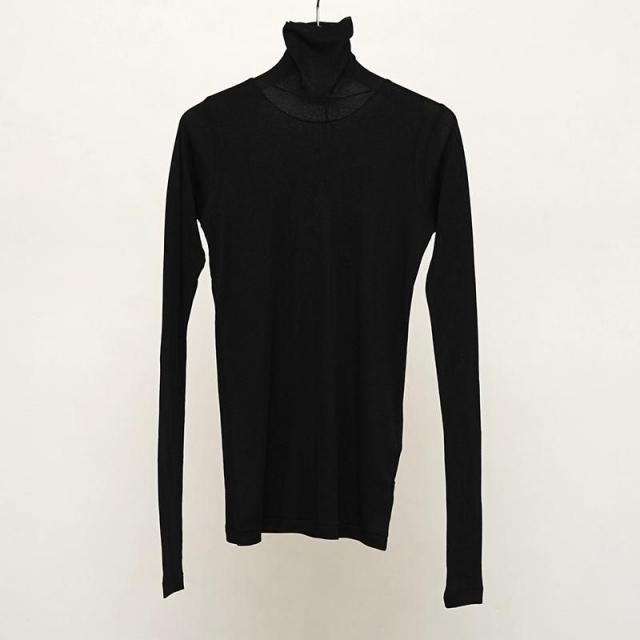 7/26()19:00䳫ϡۡ2025 A/WۡAURALEE ꡼ǥSUPER HIGH GAUGE SHEER RIB TURTLE NECK L/S BLACK