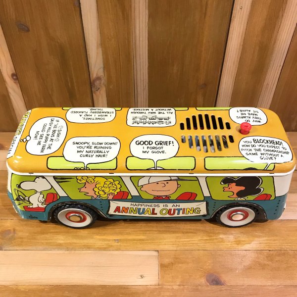 Vintage Peanuts Talking Bus スヌーピー