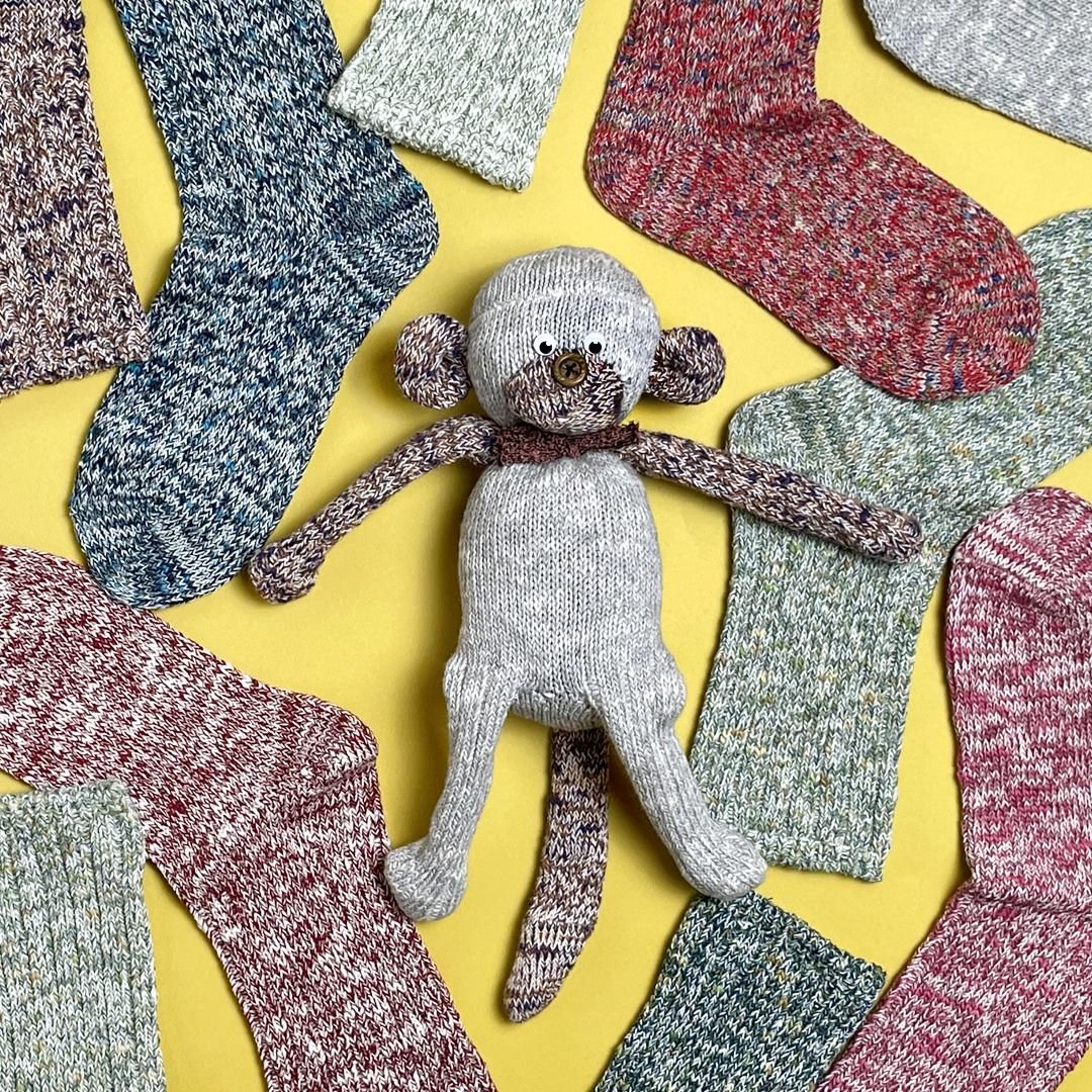 SOUKI MONKEY KIT | 環境に優しいぬいぐるみ - 【奈良の靴下 SOUKI MONKEY KIT | 環境に優しいぬいぐるみ - 【奈良の靴下