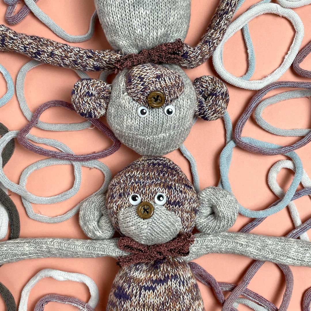 SOUKI MONKEY KIT | 環境に優しいぬいぐるみ - 【奈良の靴下 SOUKI MONKEY KIT | 環境に優しいぬいぐるみ - 【奈良の靴下