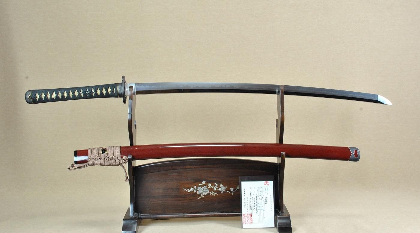 新作現代刀 赤松太郎兼照 豪刀 74 1cm 鑑賞に 居合 試斬刀として 新作現代刀 赤松太郎兼照 豪刀 74 1cm 鑑賞に 居合 試斬刀として