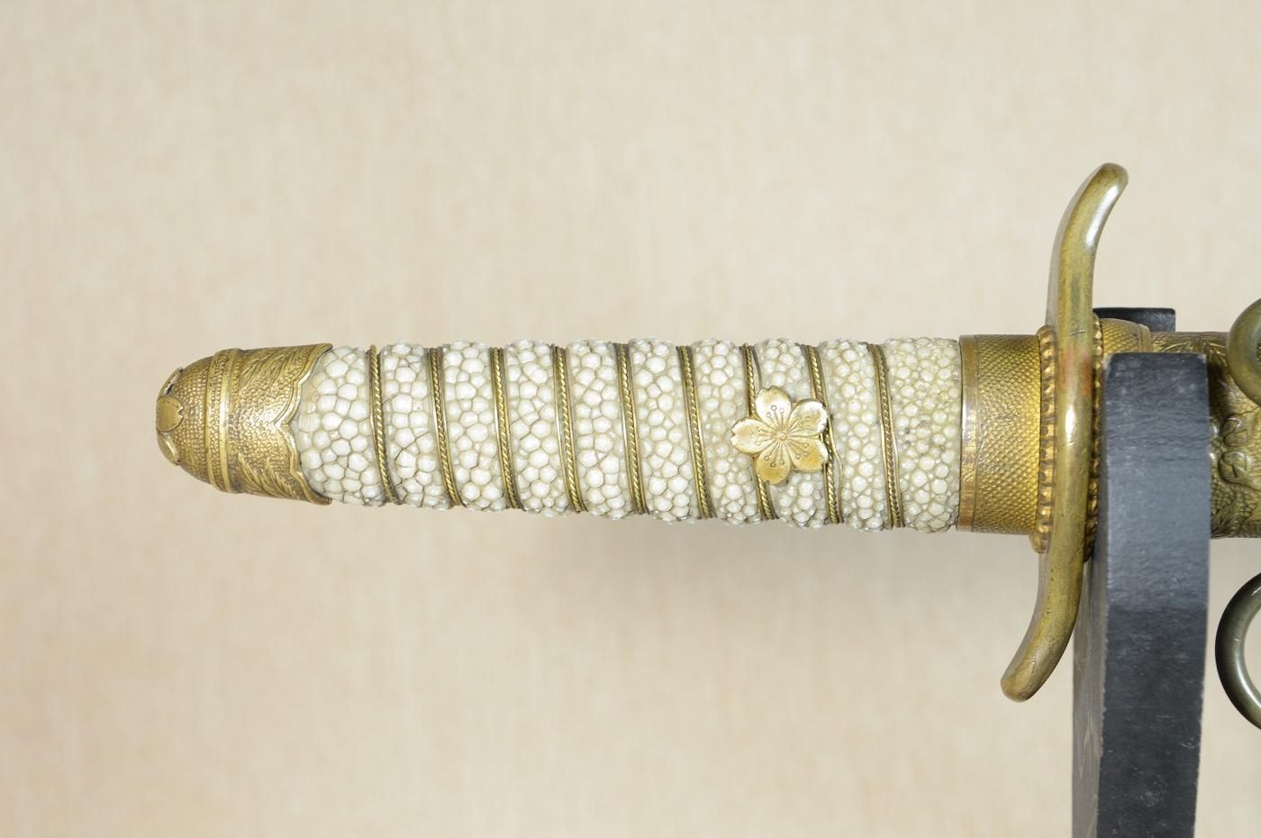 大変保存状態の良い海軍短剣】「無銘」23.0cm 、鑑賞に・歴史の