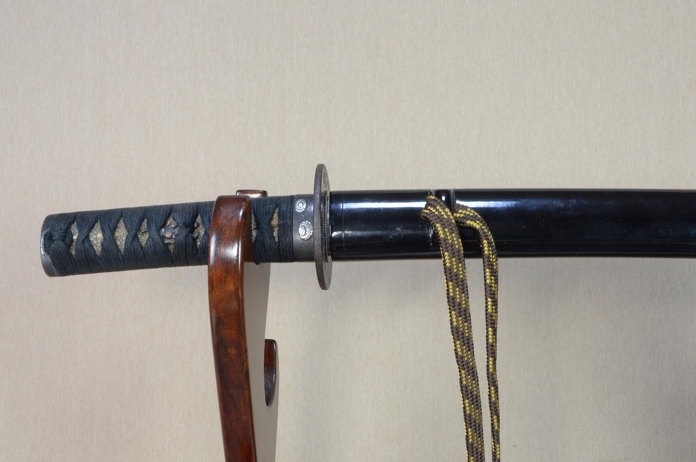 これぞ日本刀 【 名工 則光 拵え 笄 樋入り 脇差 51.6㎝ 】 わ