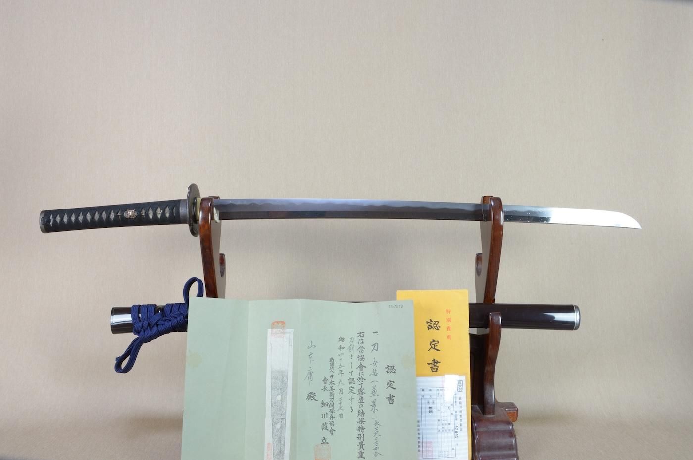 刀身、拵え完成度の高い一振】「無銘」 兼景 67.8cm 、鑑賞に