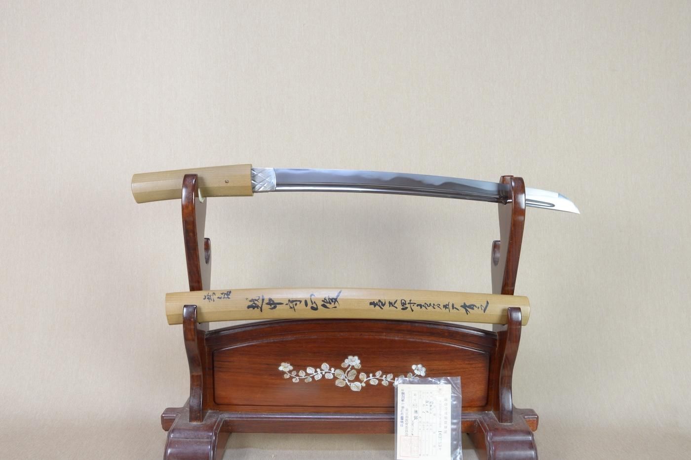 覇気ある姿の脇指】「無銘」伝越中守正敏 42.9cm 、鑑賞に・拵えを付け