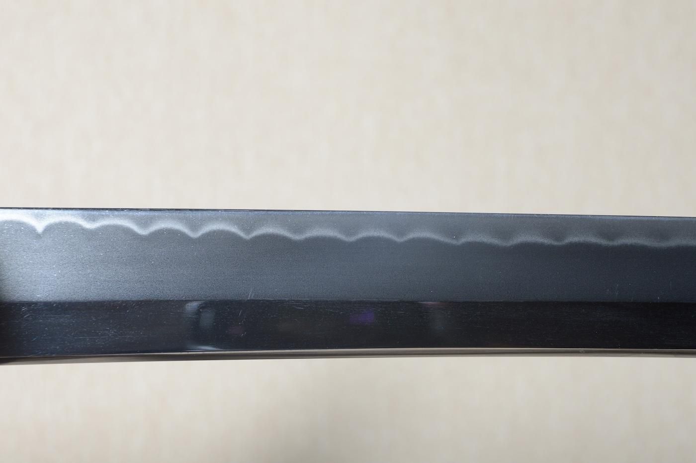 祐成　黒檀　切れ味抜群 楽天市場】【中古】【極美品】宗良 先丸蛸引包丁 本焼 尺一 平