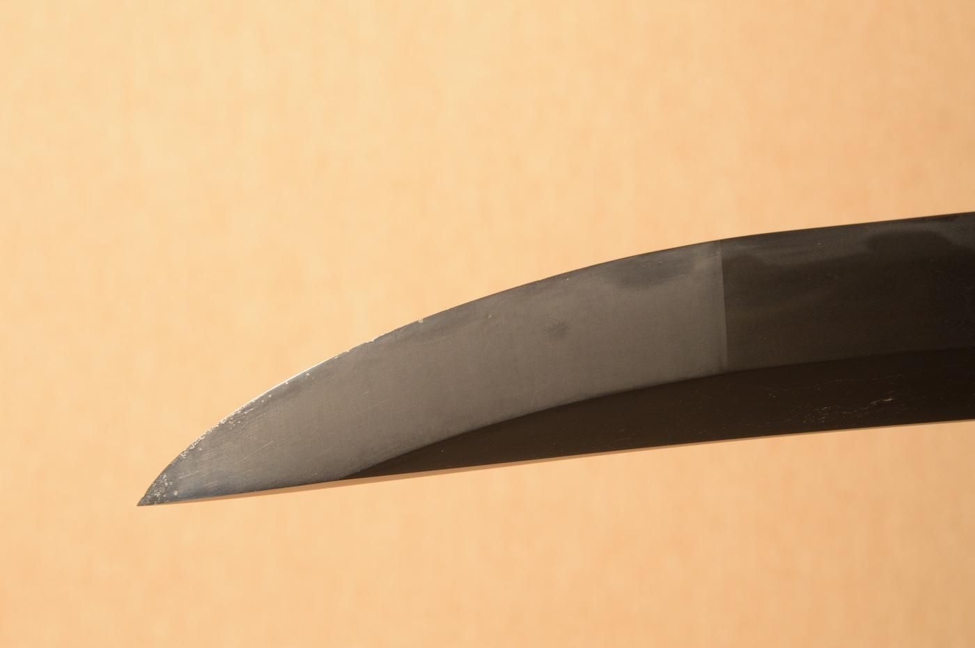 鋭さと覇気ある脇差し】「無銘 兼友(鞘書き)」39.4cm 、鑑賞に・拵を