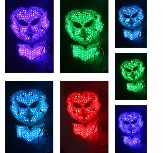 7色新型LEDスペクトルオムニラックスコラーゲン美肌マスク型美顔器
