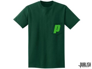 PUBLISH BRAND x PRINCE P POCKET S/S TEE GREEN<BR>パブリッシュブランド　プリンス　ポケット　ショートスリーブ　ティーシャツ　グリーン