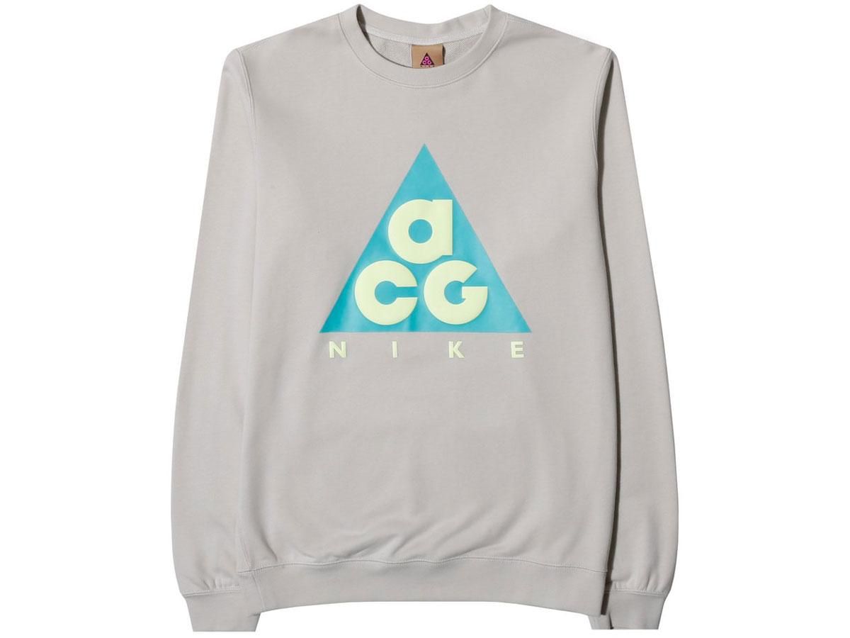 NIKE ACG CLASSIC LOGO SWEATSHIRT LIGHT BONEナイキ オールコンディションギア クラシックロゴ スエットシャツ  ライトボーン - PASSOVER TOKYO