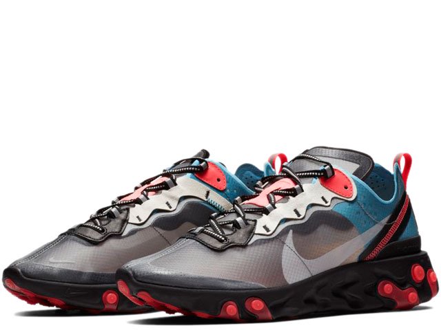 nike react element 87 solar red blue chill