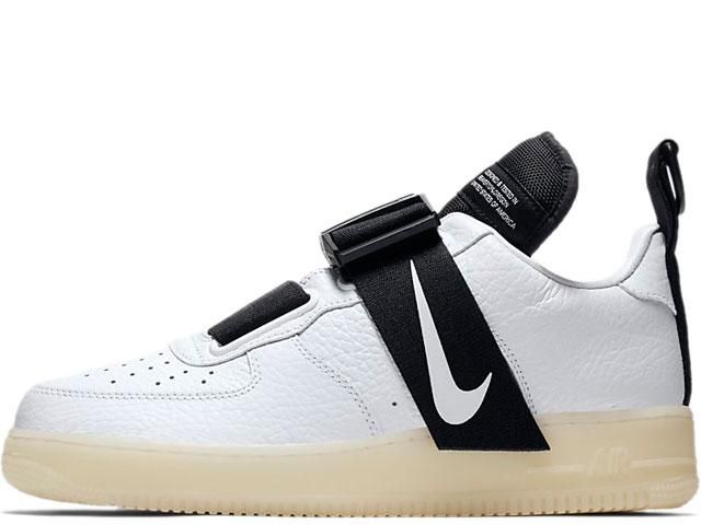 NIKE AIR FORCE 1 UTILITY QS WHITE/BLACKナイキ エア フォースワン