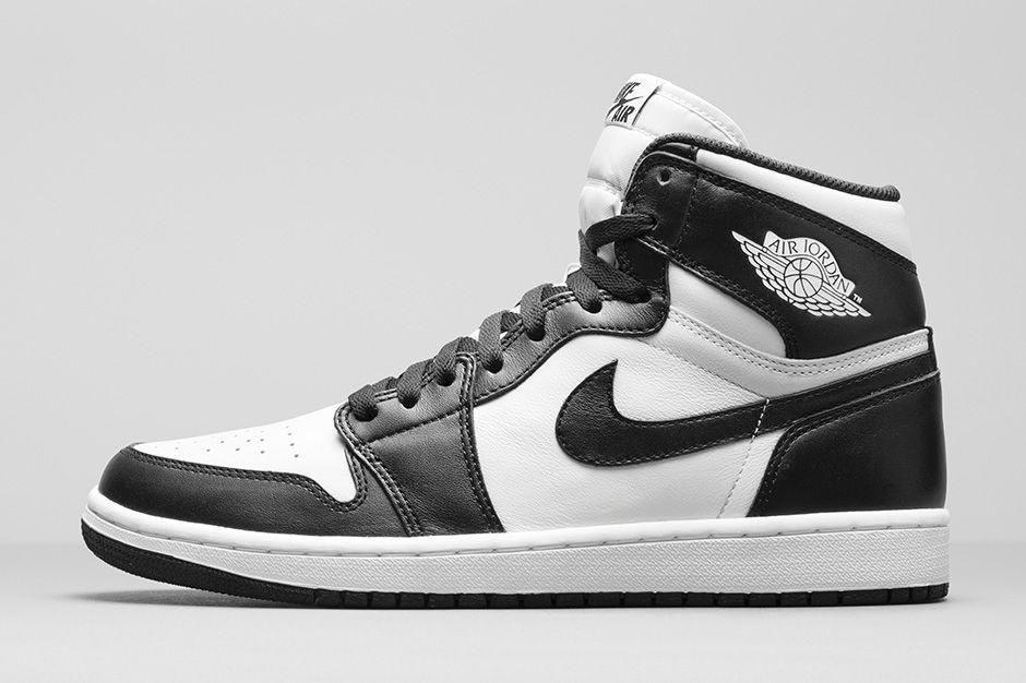 jordan 1 retro black and white high